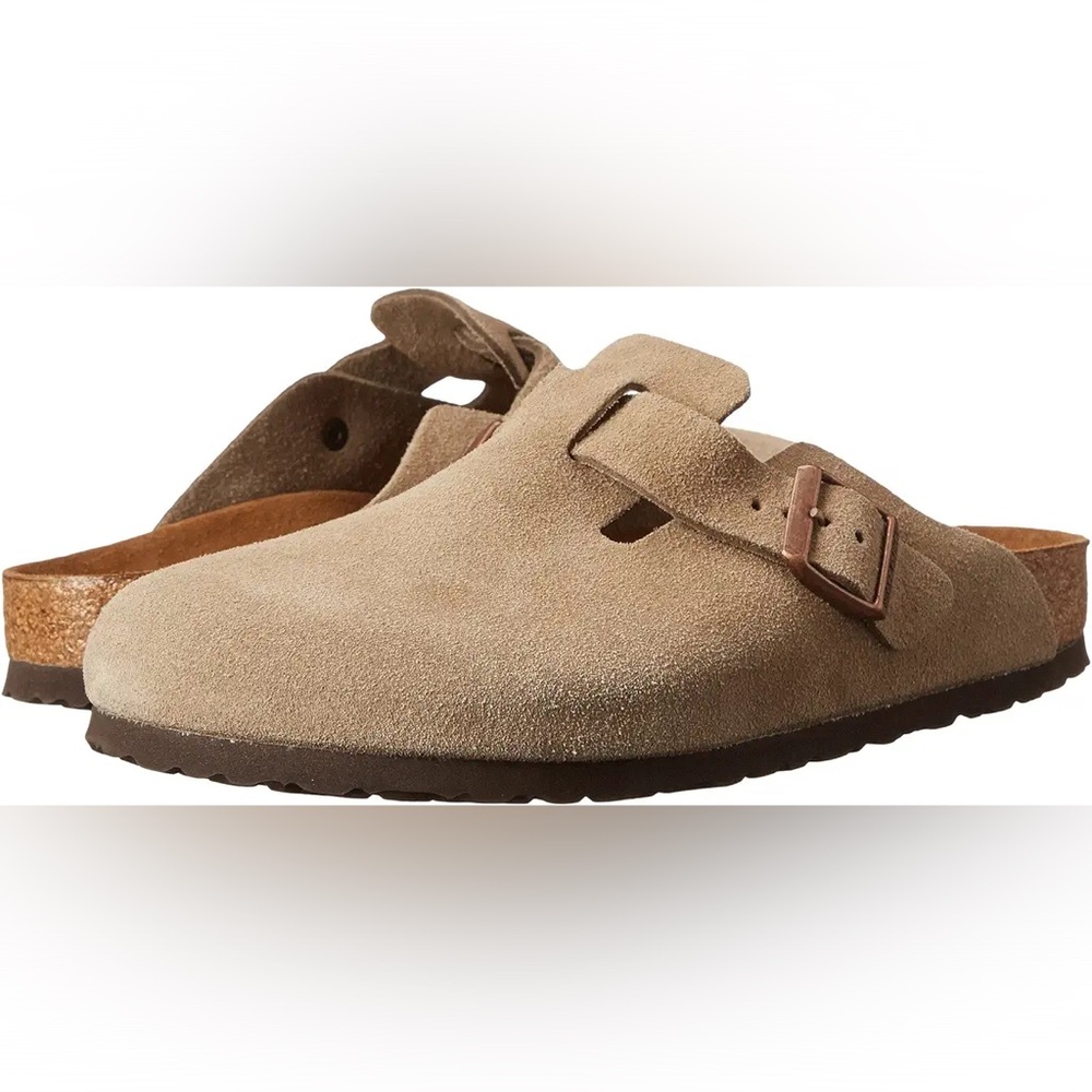 Birkenstock Taupe Boston Clogs (NWOT)
